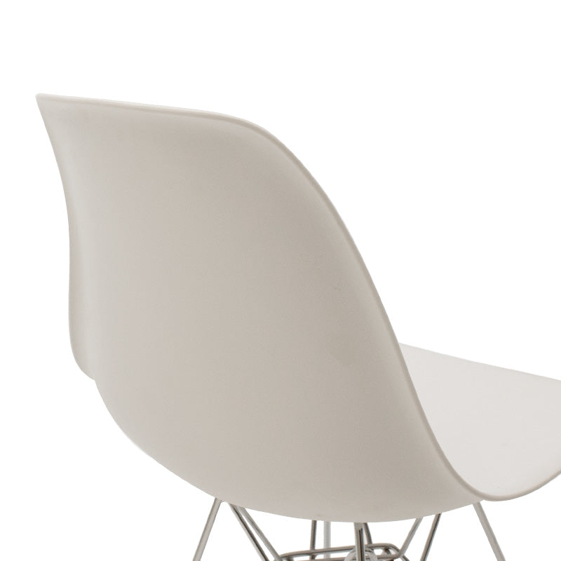 Scaun Adelle PP pet Gri cu picior inox 46x55x81cm - Scaun Adelle PP pet Gri cu picior inox 46x55x81cm
