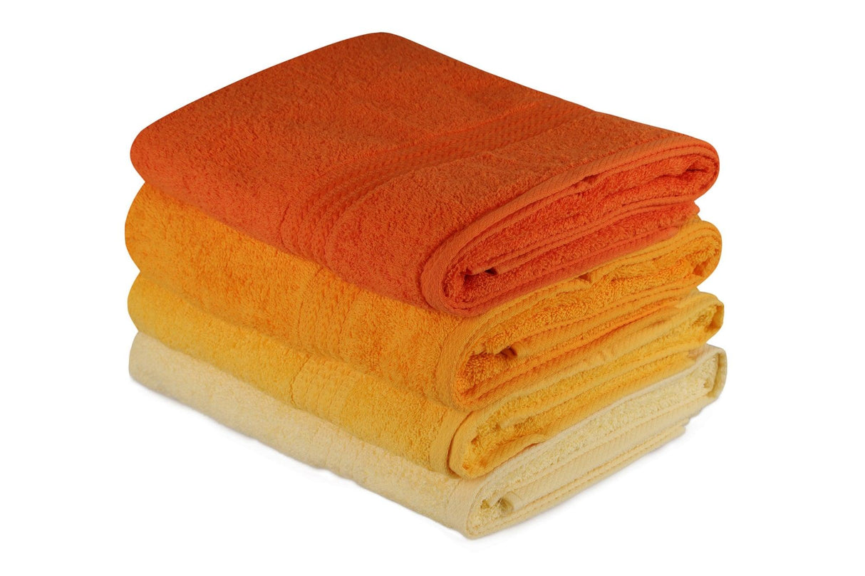 Prosop de baie Rainbow, Diverse culori, Diverse configurații, Diverse dimensiuni - Galben deschis - Galben - Portocaliu pal - Portocaliu - 70x140 cm - 4 bucăți | SKU: 317HBY1416 | Prosop de baie Rainbow, varianta Galben deschis - Galben - Portocaliu pal - Portocaliu - 70x140 cm - 4 bucăți, produs pentru amenajarea locuinței, disponibil online în România la CasaMob
