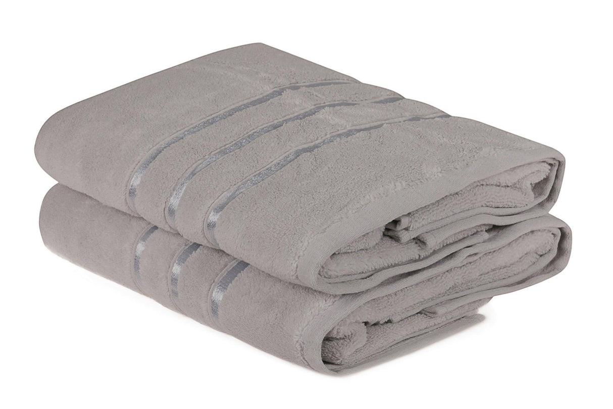 Prosop de baie 2 bucăți Dolce, Diverse culori, 70x140 cm - Albastru deschis - Gri deschis | SKU: 317HBY1462 | Prosop de baie 2 bucăți Dolce, 70x140 cm, varianta Albastru deschis - Gri deschis, produs pentru amenajarea locuinței, disponibil online în România la CasaMob