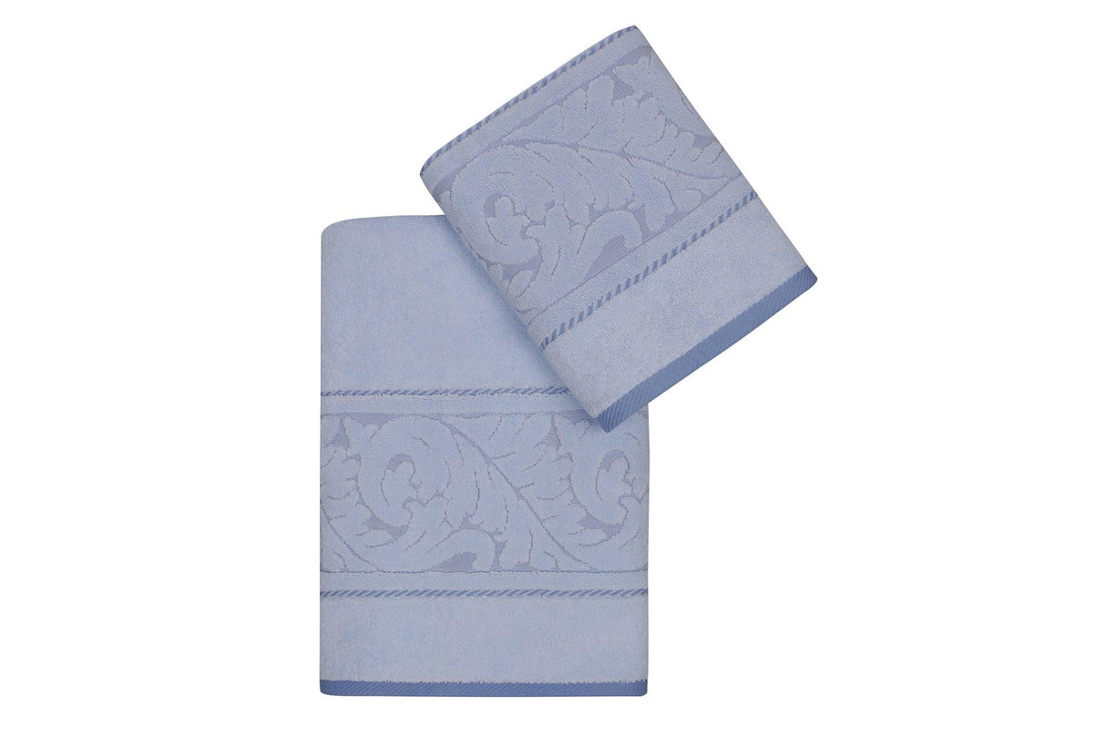 Set prosoape de baie 2 bucăți Sultan, Diverse culori, 70x140 cm - Albastru | SKU: 317HBY1532 | Set prosoape de baie 2 bucăți Sultan, 70x140 cm, varianta Albastru, produs pentru amenajarea locuinței, disponibil online în România la CasaMob