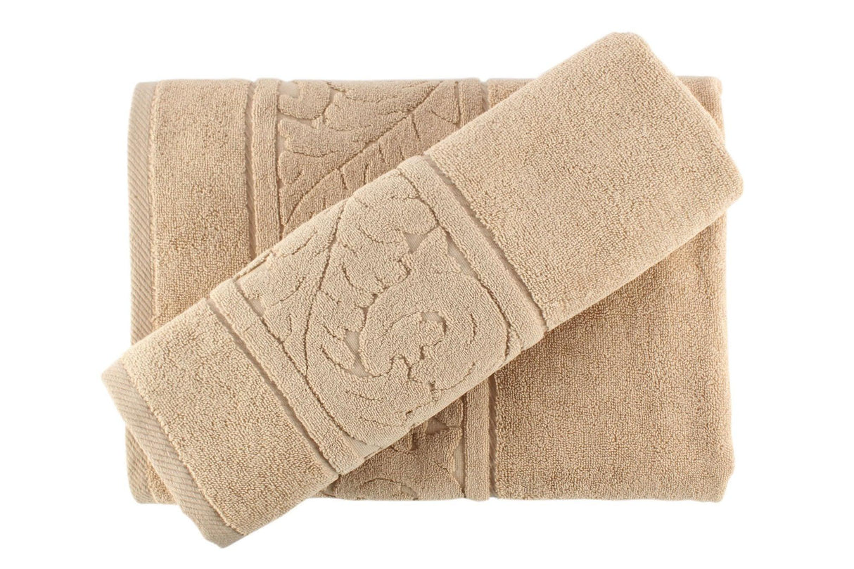 Set prosoape de baie 2 bucăți Sultan, Diverse culori, 70x140 cm - Bej | SKU: 317HBY1537 | Set prosoape de baie 2 bucăți Sultan, 70x140 cm, varianta Bej, produs pentru amenajarea locuinței, disponibil online în România la CasaMob