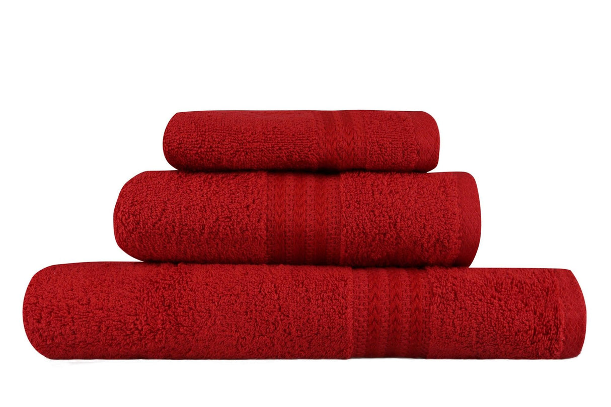 Set prosoape de baie Rainbow, Diverse culori, Diverse configurații, 70x140 cm - Roșu - 3 bucăți | SKU: 317HBY1554 | Set prosoape de baie Rainbow, 70x140 cm, varianta Roșu - 3 bucăți, produs pentru amenajarea locuinței, disponibil online în România la CasaMob