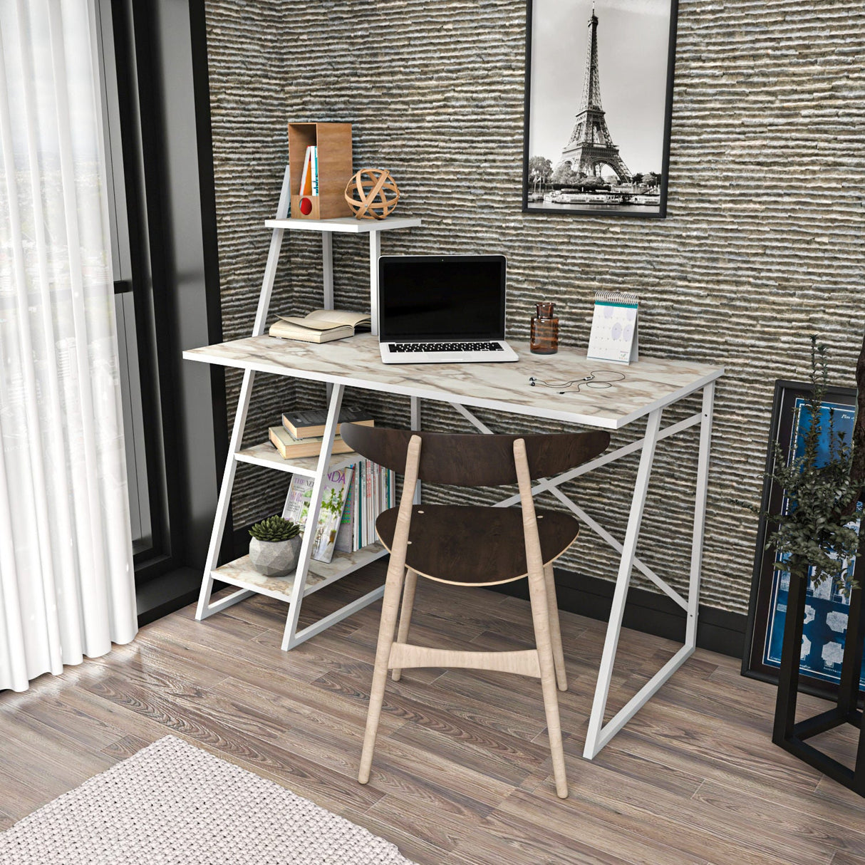 Birou Admira, Diverse culori, 120x60x120 cm - Alb | SKU: 322RTC1311 | Birou Admira, 120x60x120 cm, varianta Alb, produs pentru amenajarea locuinței, disponibil online în România la CasaMob
