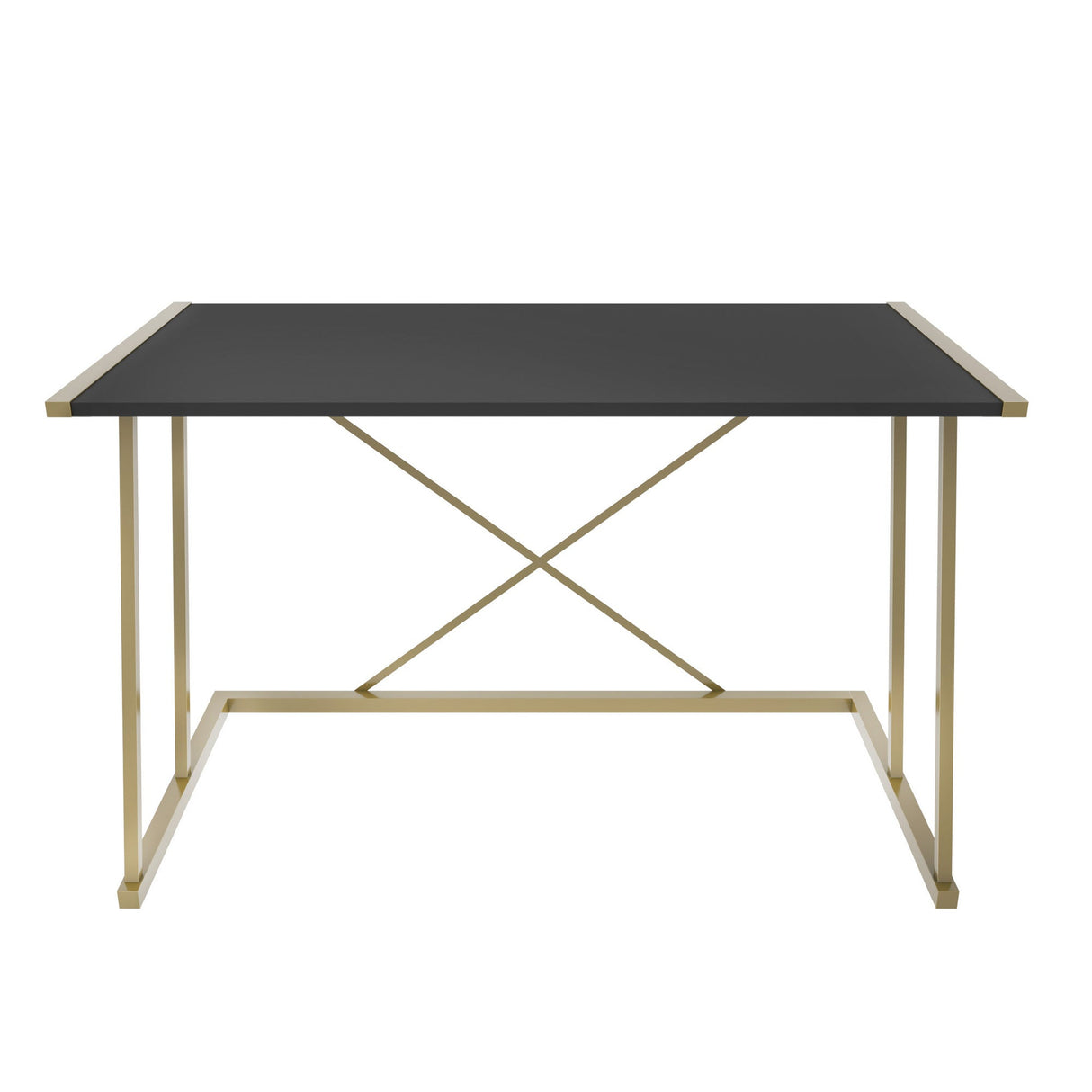 Birou Adelaide, Diverse culori, 114x60x75 cm - Auriu - Antracit | SKU: 322RTC1394 | Birou Adelaide, 114x60x75 cm, varianta Auriu - Antracit, produs pentru amenajarea locuinței, disponibil online în România la CasaMob