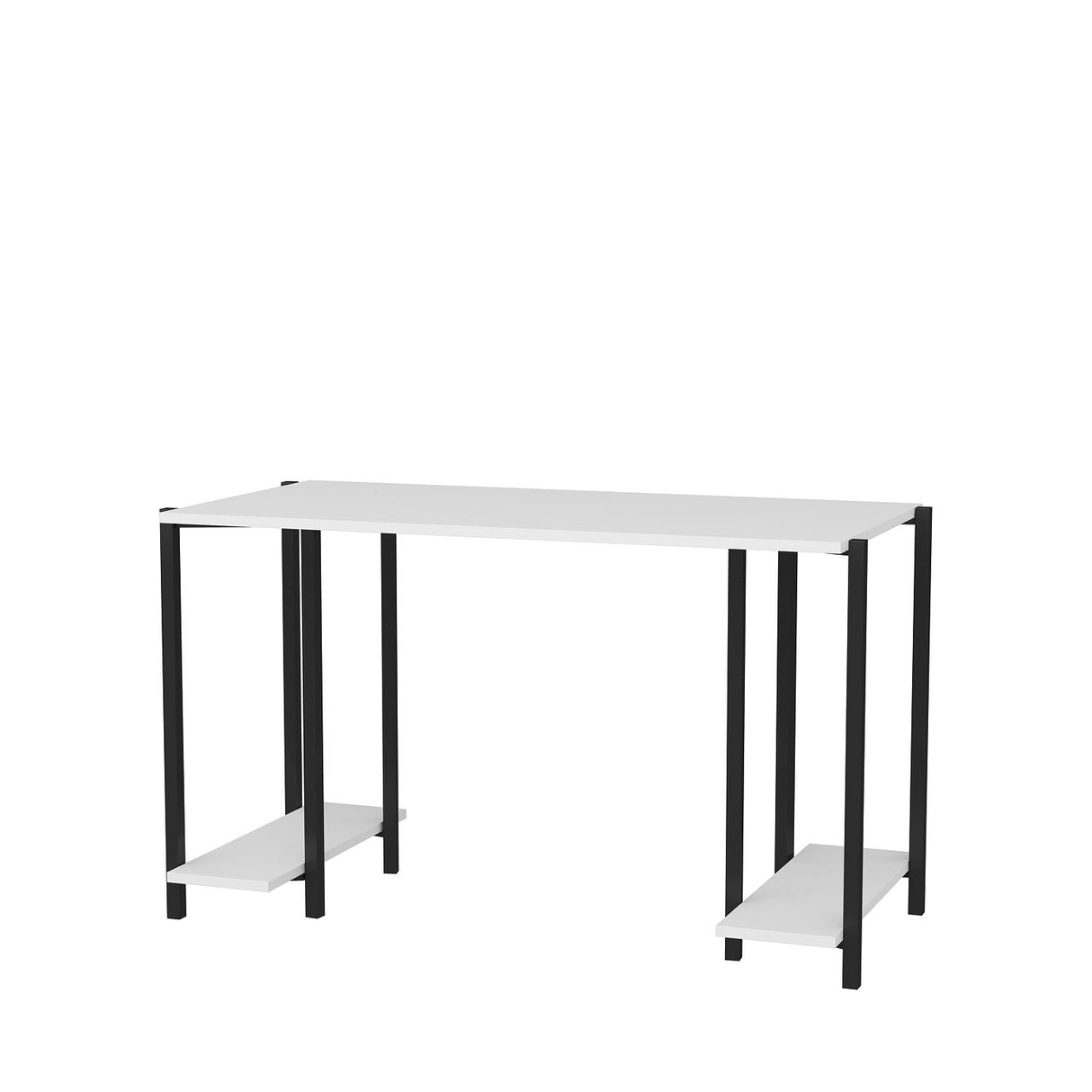 Birou Academy, Diverse culori, 125x60x74 cm - Negru - Alb | SKU: 322RTC1396 | Birou Academy, 125x60x74 cm, varianta Negru - Alb, produs pentru amenajarea locuinței, disponibil online în România la CasaMob