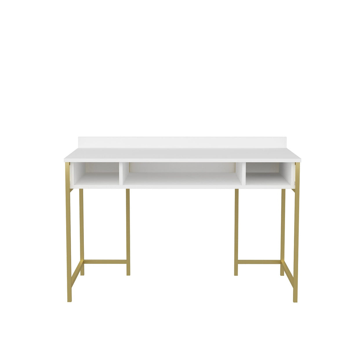 Birou Alma, Diverse culori, 120x60x75 cm - Auriu - Alb | SKU: 322RTC1417 | Birou Alma, 120x60x75 cm, varianta Auriu - Alb, produs pentru amenajarea locuinței, disponibil online în România la CasaMob