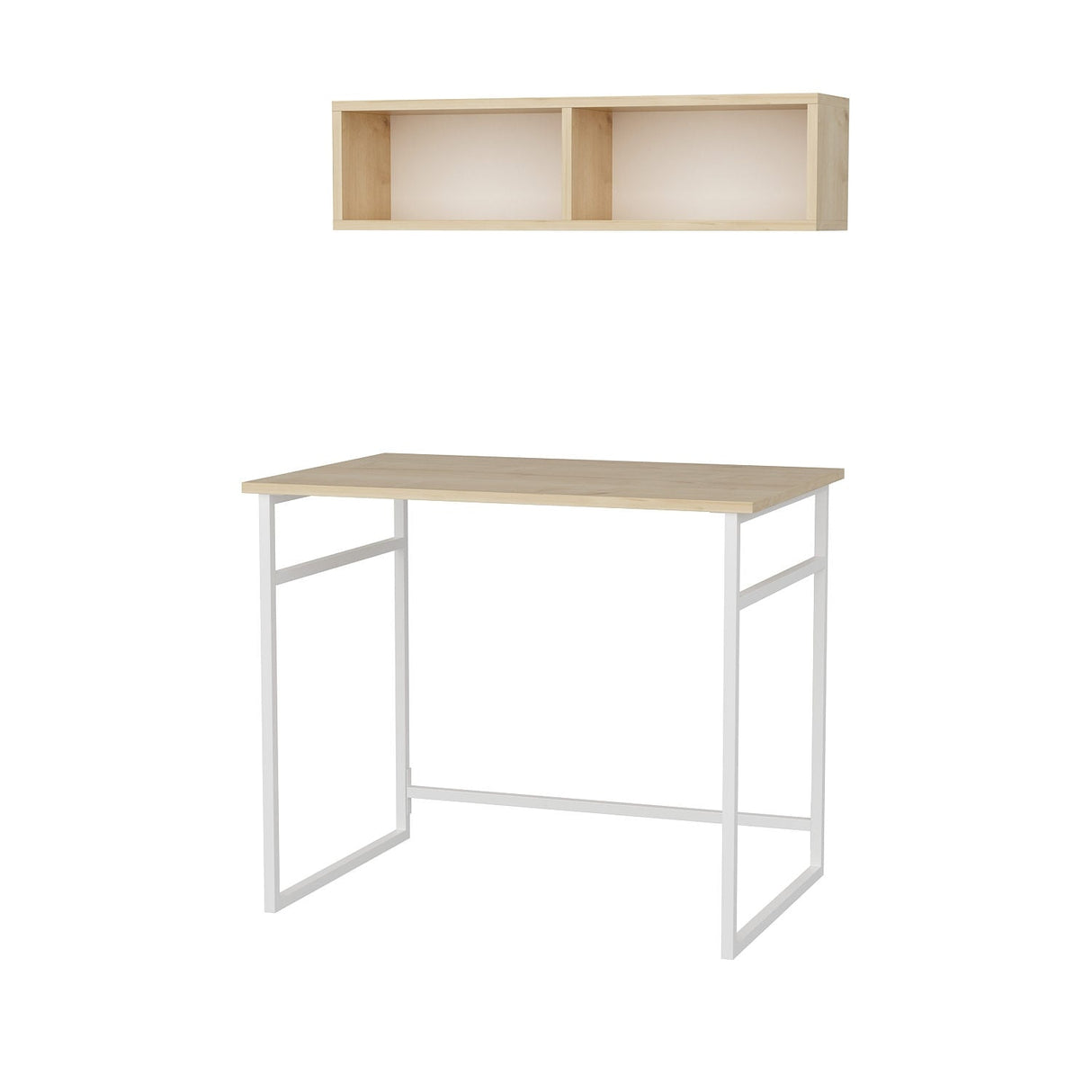 Birou Hussum, Diverse culori, 90x60x75 cm - Alb - Stejar | SKU: 322RTC1426 | Birou Hussum, 90x60x75 cm, varianta Alb - Stejar, produs pentru amenajarea locuinței, disponibil online în România la CasaMob