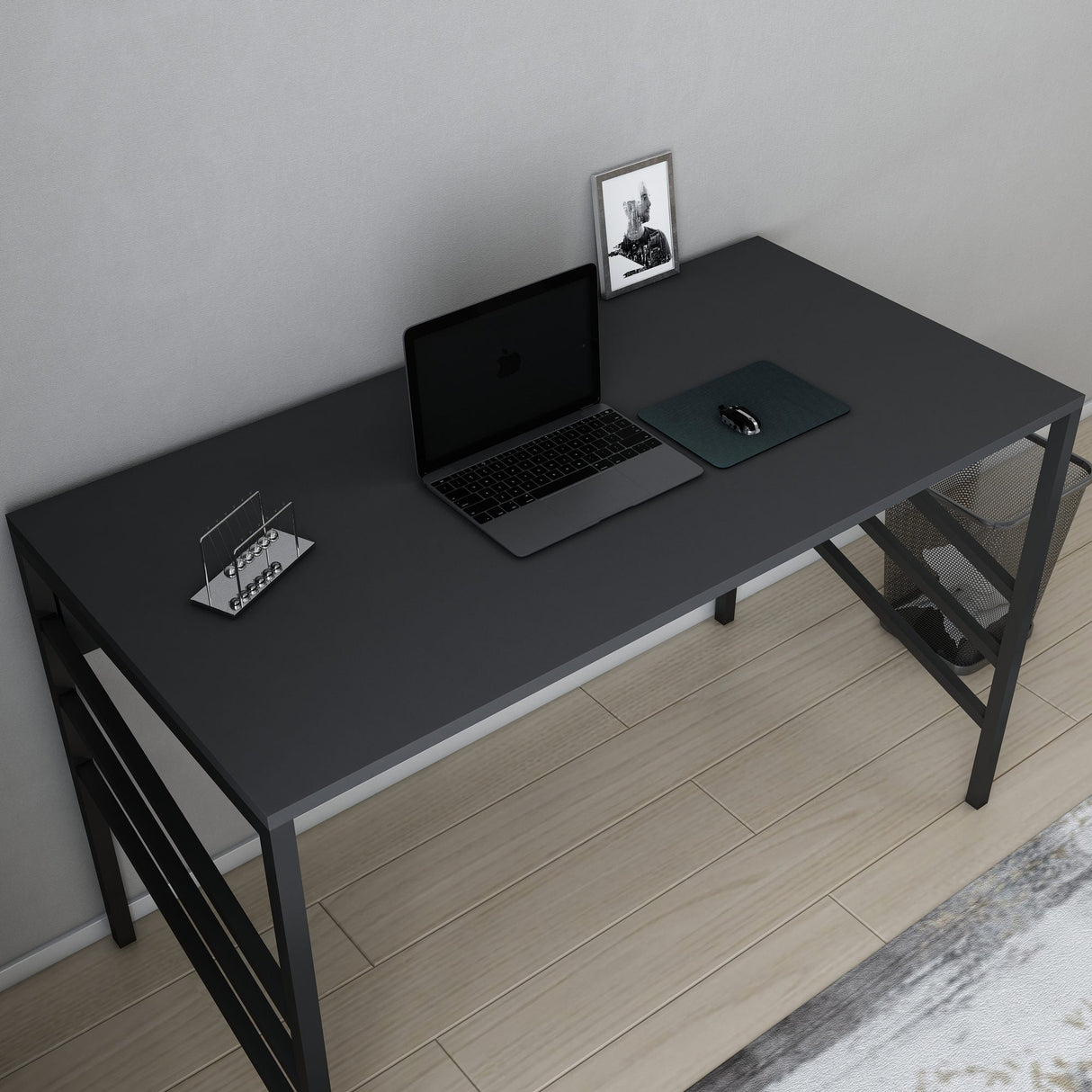 Birou Josephine, Diverse culori, 120x60x75 cm - Negru - Antracit | SKU: 322RTC1435 | Birou Josephine, 120x60x75 cm, varianta Negru - Antracit, produs pentru amenajarea locuinței, disponibil online în România la CasaMob