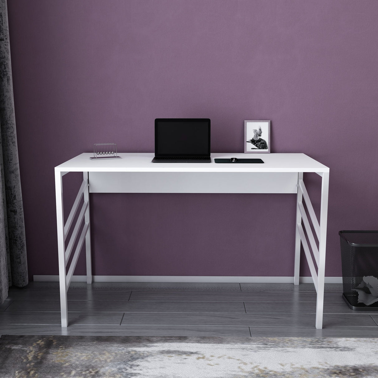 Birou Josephine, Diverse culori, 120x60x75 cm - Alb | SKU: 322RTC1437 | Birou Josephine, 120x60x75 cm, varianta Alb, produs pentru amenajarea locuinței, disponibil online în România la CasaMob