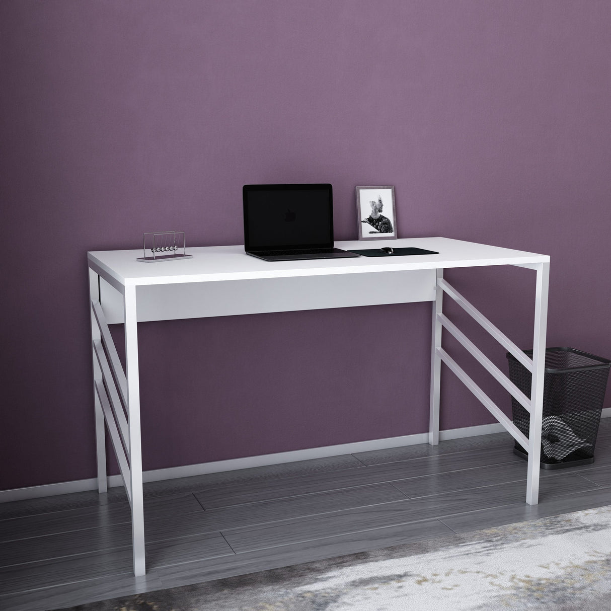 Birou Josephine, Diverse culori, 120x60x75 cm - Alb | SKU: 322RTC1437 | Birou Josephine, 120x60x75 cm, varianta Alb, produs pentru amenajarea locuinței, disponibil online în România la CasaMob