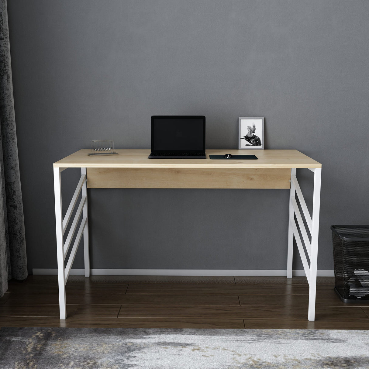 Birou Josephine, Diverse culori, 120x60x75 cm - Alb - Stejar | SKU: 322RTC1438 | Birou Josephine, 120x60x75 cm, varianta Alb - Stejar, produs pentru amenajarea locuinței, disponibil online în România la CasaMob