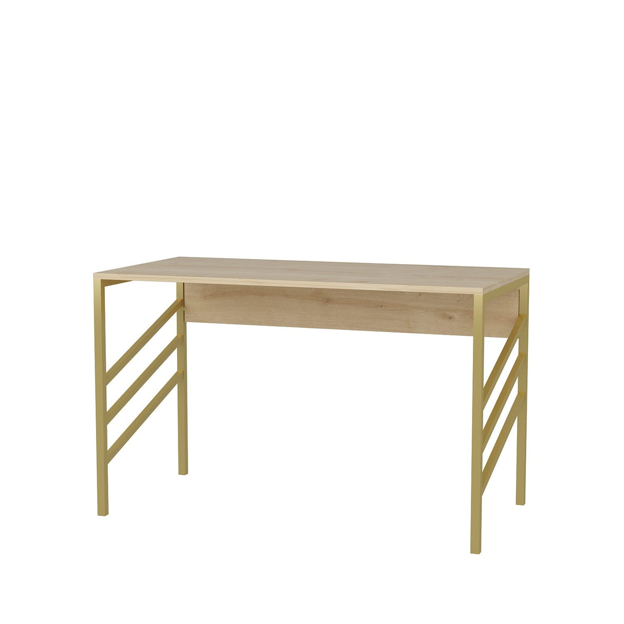 Birou Josephine, Diverse culori, 120x60x75 cm - Auriu - Stejar | SKU: 322RTC1442 | Birou Josephine, 120x60x75 cm, varianta Auriu - Stejar, produs pentru amenajarea locuinței, disponibil online în România la CasaMob