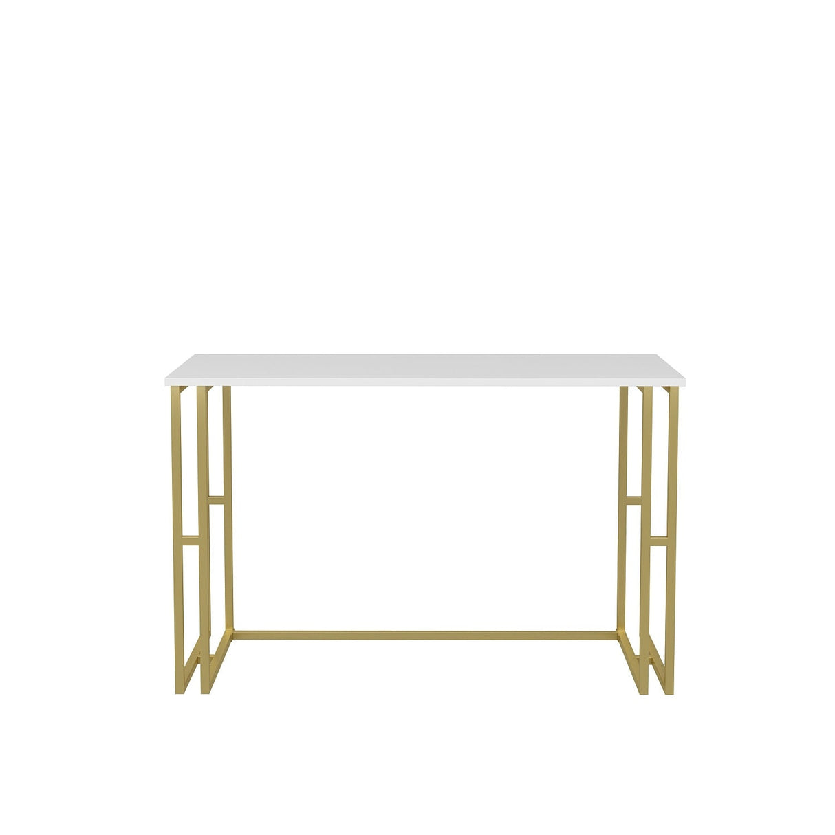 Birou Kane, Diverse culori, 120x60x75 cm - Auriu - Alb | SKU: 322RTC1453 | Birou Kane, 120x60x75 cm, varianta Auriu - Alb, produs pentru amenajarea locuinței, disponibil online în România la CasaMob