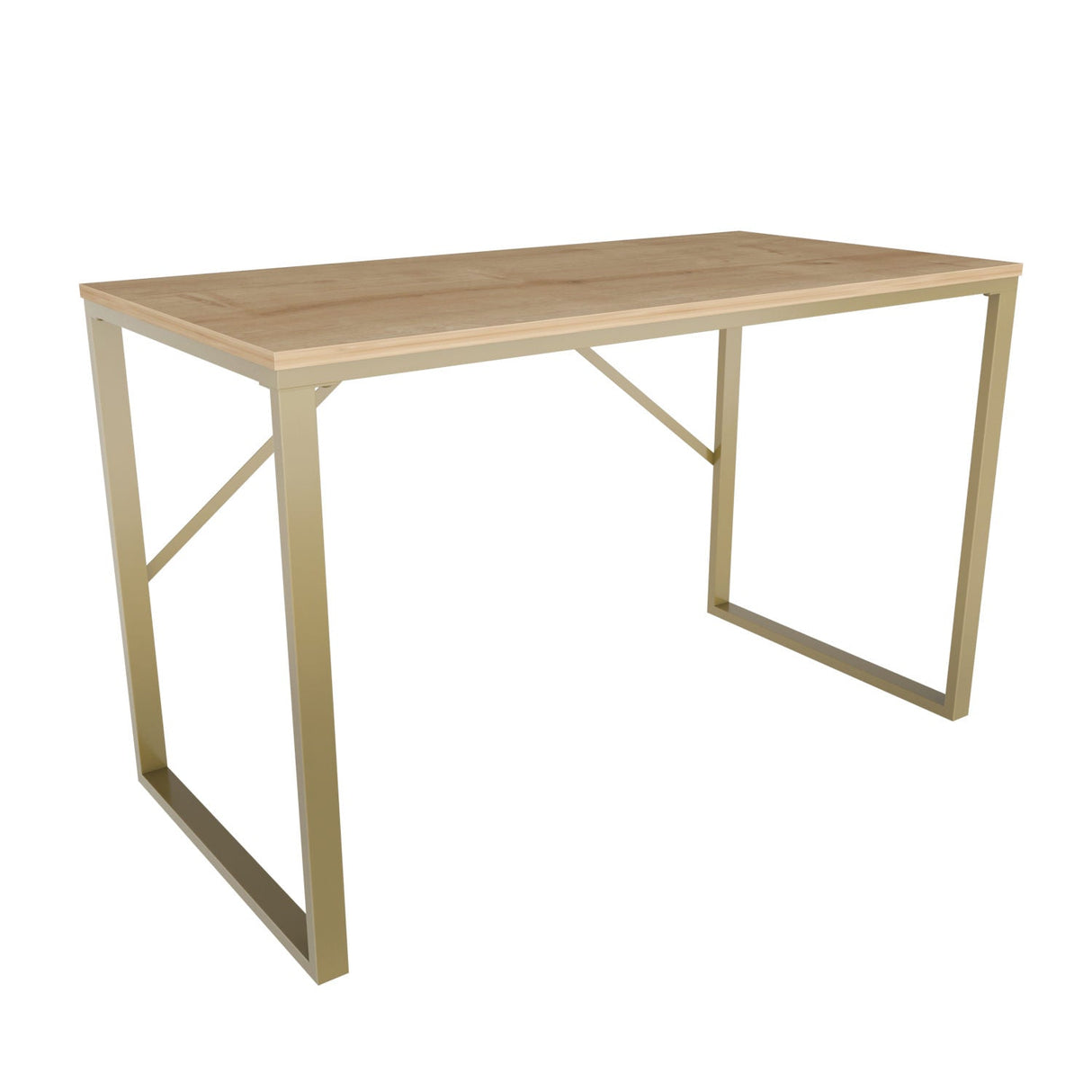 Birou Layton, Diverse culori, 120x60x74 cm - Auriu - Stejar | SKU: 322RTC1478 | Birou Layton, 120x60x74 cm, varianta Auriu - Stejar, produs pentru amenajarea locuinței, disponibil online în România la CasaMob