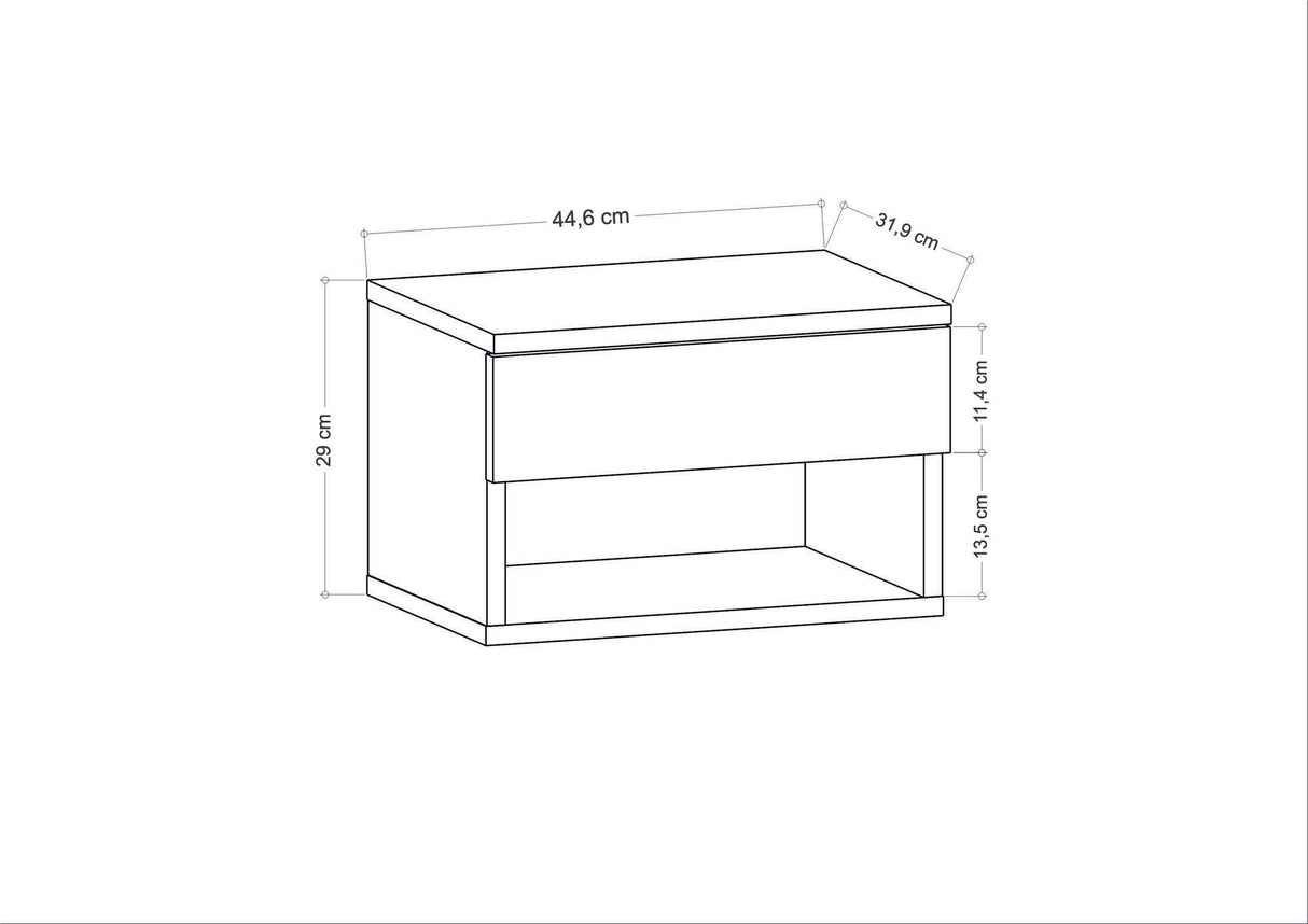 Noptieră Jamot, Diverse culori, 45x29x32 cm - Alb | SKU: 322RTC1609 | Noptieră Jamot, 45x29x32 cm, varianta Alb, produs pentru amenajarea locuinței, disponibil online în România la CasaMob