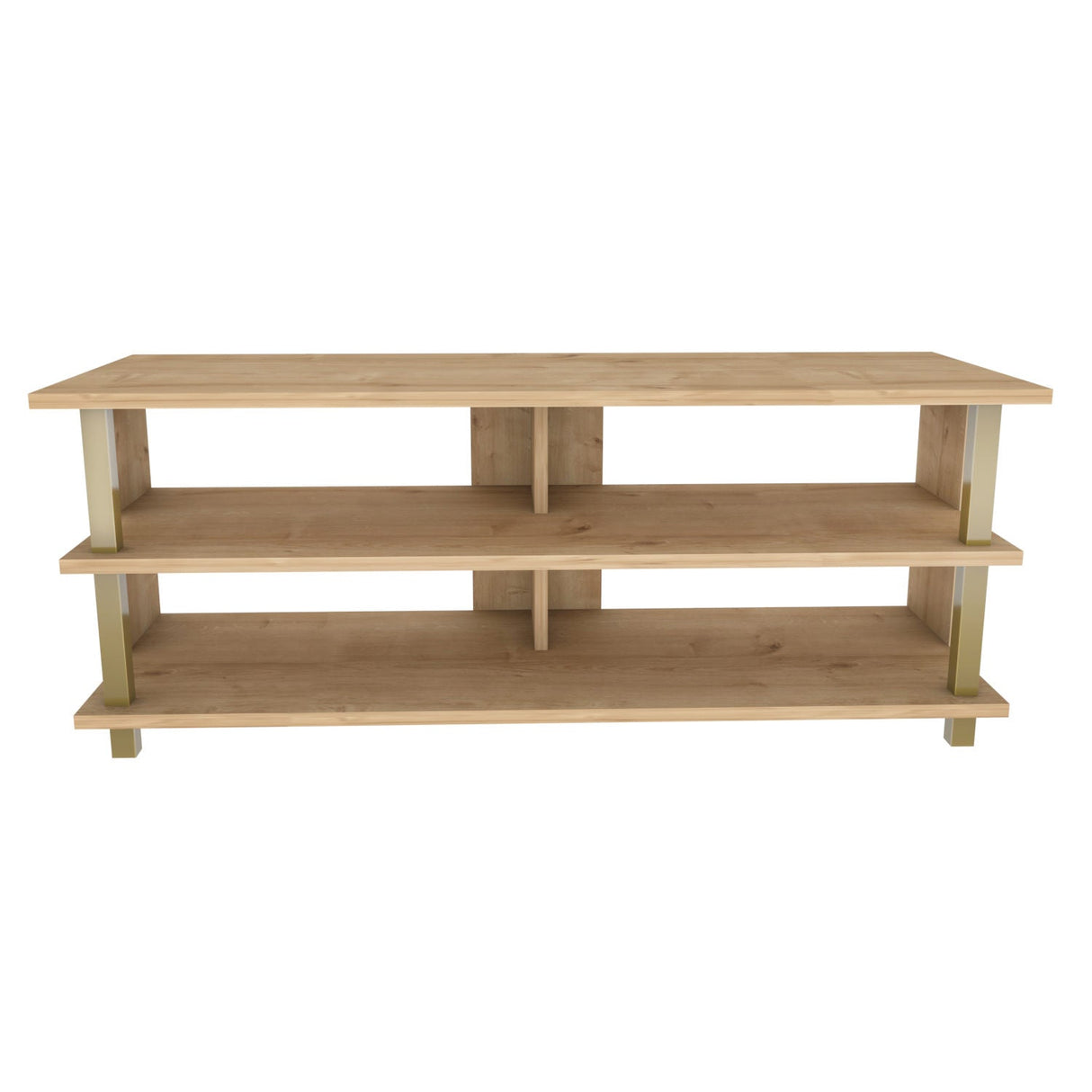 Comodă TV Pueblo, Diverse culori, 120x45x47 cm - Auriu - Stejar | SKU: 322RTC2247 | Comodă TV Pueblo, 120x45x47 cm, varianta Auriu - Stejar, produs pentru amenajarea locuinței, disponibil online în România la CasaMob