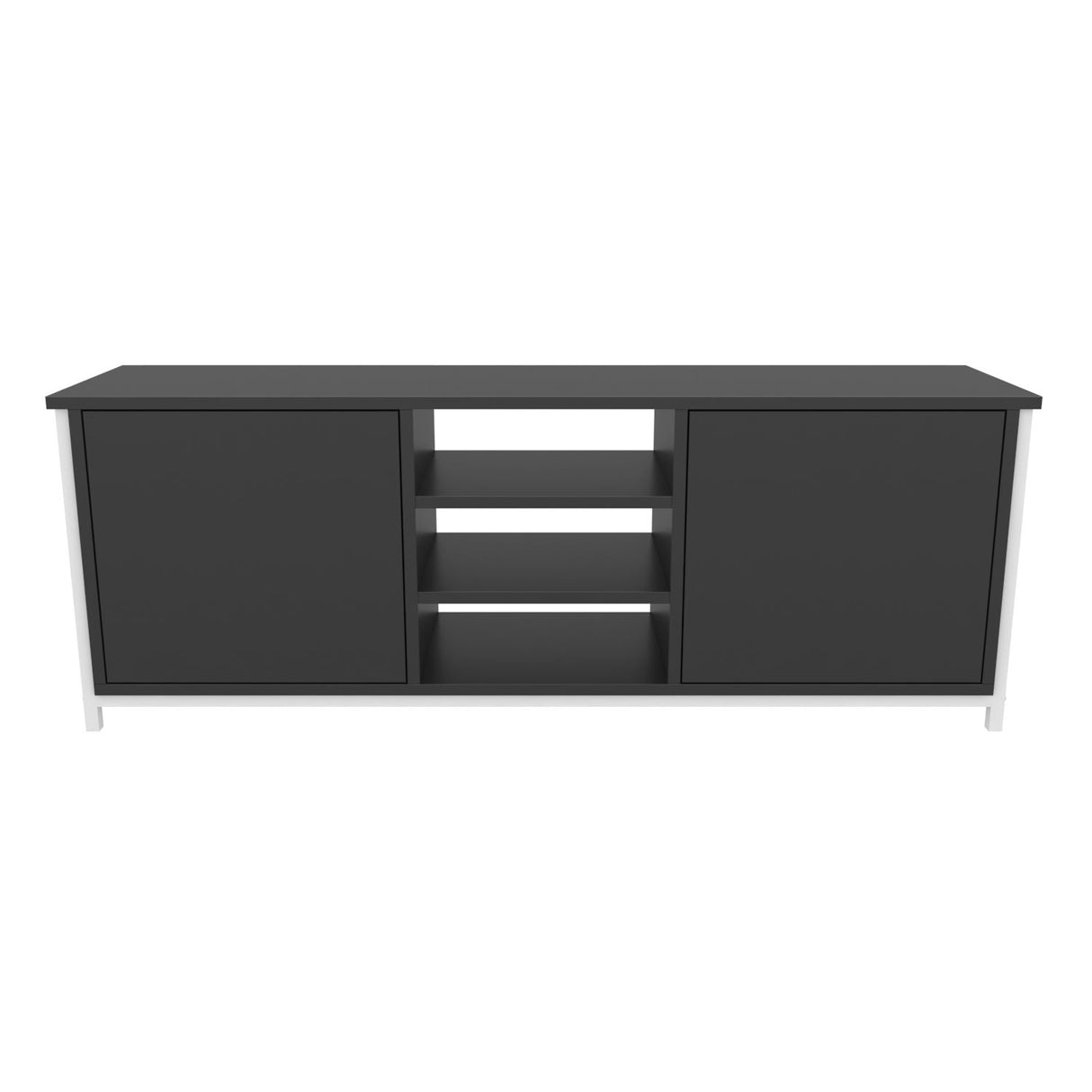 Comodă TV Otis, Diverse culori, 140x35x51 cm - Alb - Antracit | SKU: 322RTC2268 | Comodă TV Otis, 140x35x51 cm, varianta Alb - Antracit, produs pentru amenajarea locuinței, disponibil online în România la CasaMob