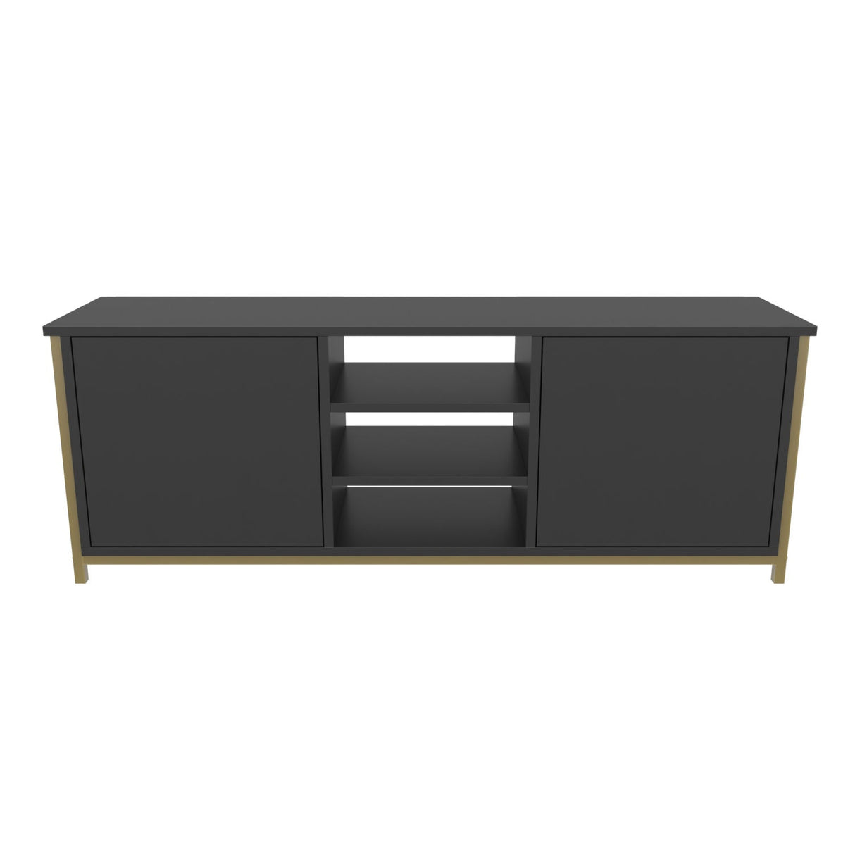 Comodă TV Otis, Diverse culori, 140x35x51 cm - Auriu - Antracit | SKU: 322RTC2272 | Comodă TV Otis, 140x35x51 cm, varianta Auriu - Antracit, produs pentru amenajarea locuinței, disponibil online în România la CasaMob