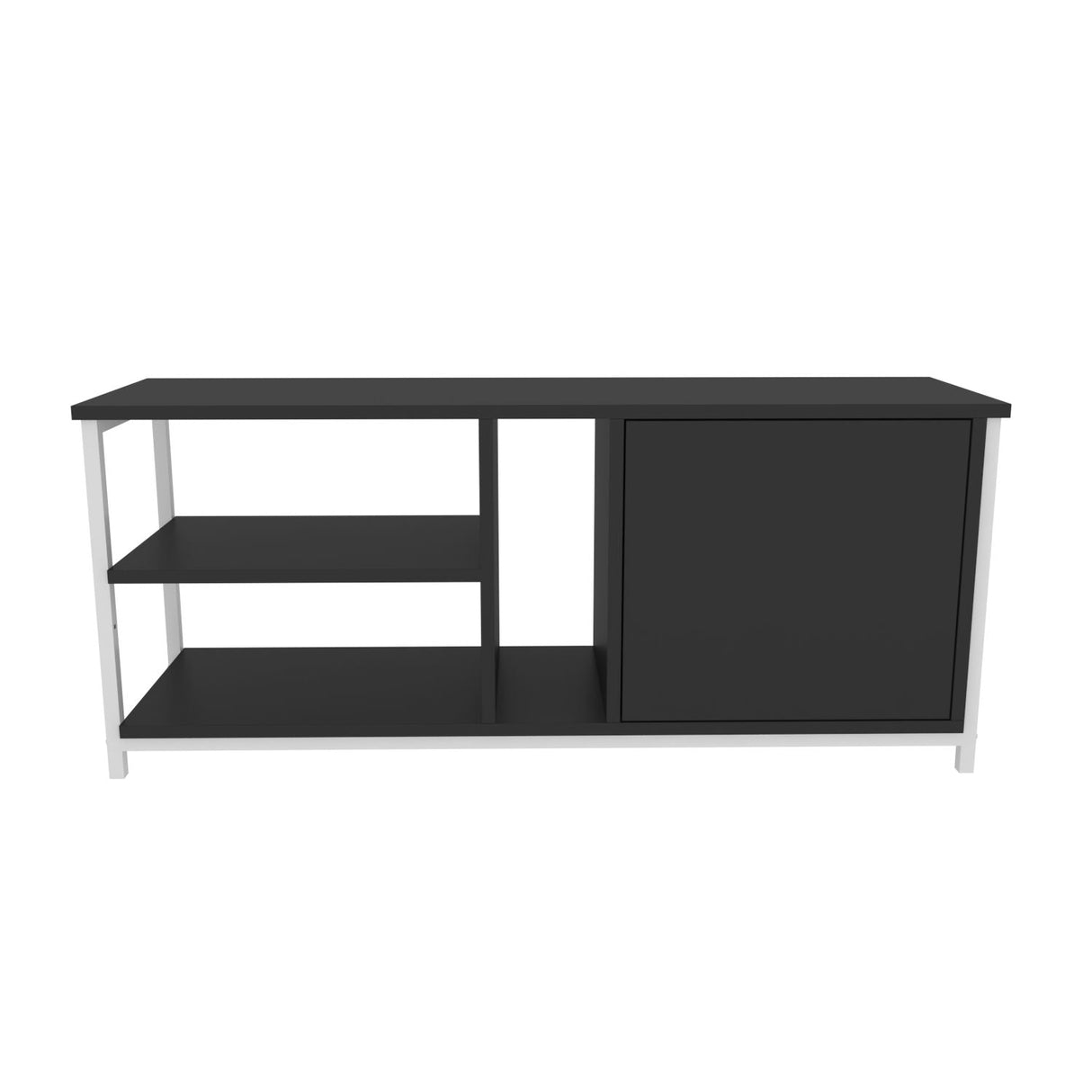 Comodă TV Neola, Diverse culori, 120x35x51 cm - Alb - Antracit | SKU: 322RTC2292 | Comodă TV Neola, 120x35x51 cm, varianta Alb - Antracit, produs pentru amenajarea locuinței, disponibil online în România la CasaMob