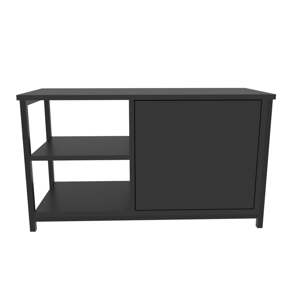 Comodă TV Muskegon, Diverse culori, 90x35x51 cm - Negru - Antracit | SKU: 322RTC2301 | Comodă TV Muskegon, 90x35x51 cm, varianta Negru - Antracit, produs pentru amenajarea locuinței, disponibil online în România la CasaMob