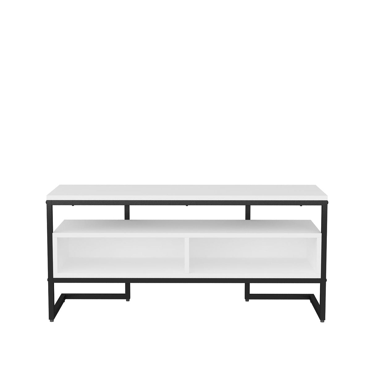 Comodă TV Merrion, Diverse culori, 110x35x50 cm - Negru - Alb | SKU: 322RTC2323 | Comodă TV Merrion, 110x35x50 cm, varianta Negru - Alb, produs pentru amenajarea locuinței, disponibil online în România la CasaMob