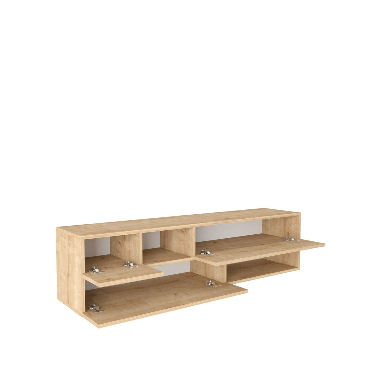 Comodă TV Morton, Diverse culori, 160x38x40 cm - Stejar | SKU: 322RTC2336 | Comodă TV Morton, 160x38x40 cm, varianta Stejar, produs pentru amenajarea locuinței, disponibil online în România la CasaMob