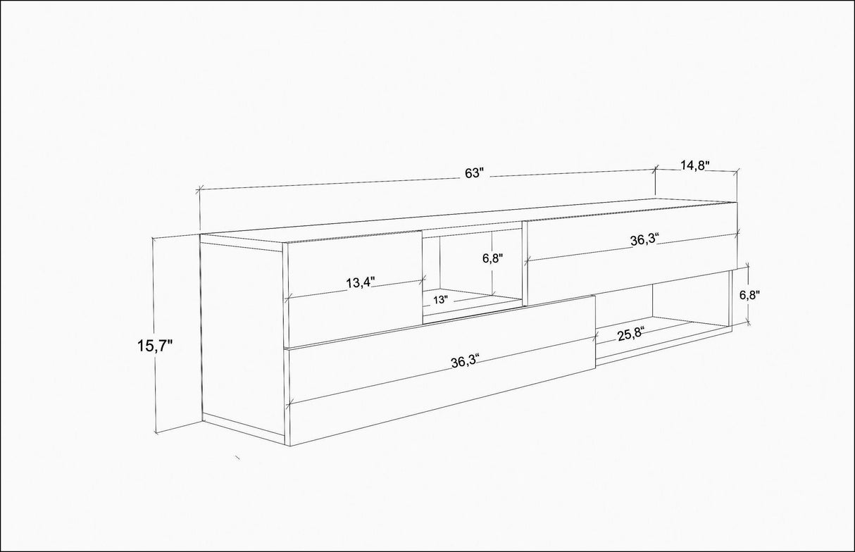 Comodă TV Morton, Diverse culori, 160x38x40 cm - Stejar | SKU: 322RTC2336 | Comodă TV Morton, 160x38x40 cm, varianta Stejar, produs pentru amenajarea locuinței, disponibil online în România la CasaMob