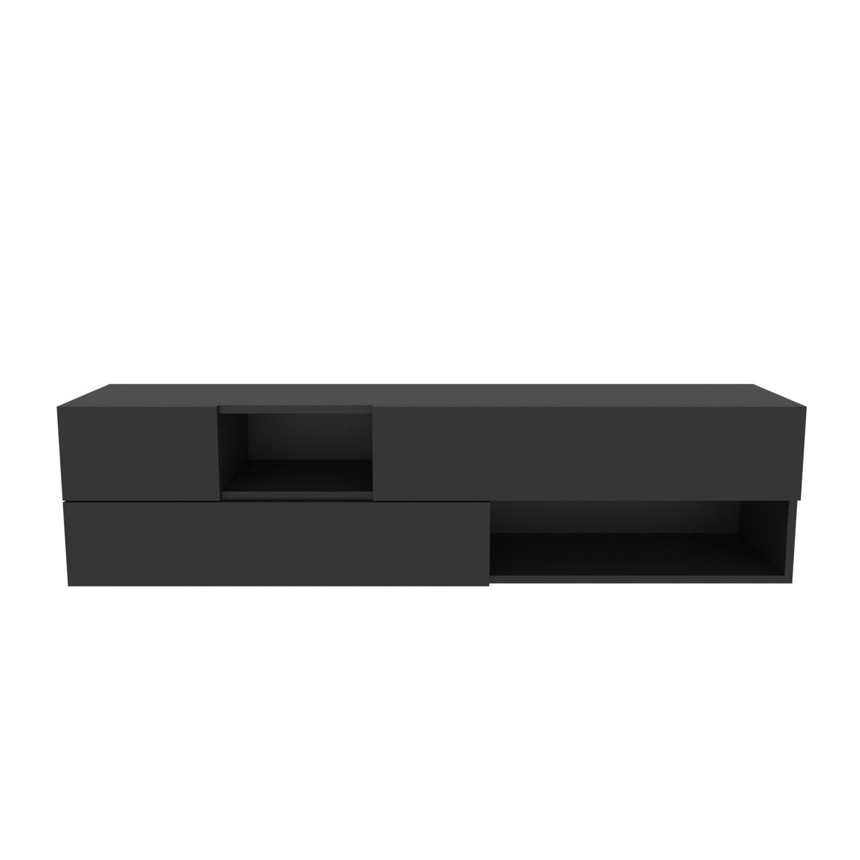 Comodă TV Morton, Diverse culori, 160x38x40 cm - Antracit | SKU: 322RTC2337 | Comodă TV Morton, 160x38x40 cm, varianta Antracit, produs pentru amenajarea locuinței, disponibil online în România la CasaMob