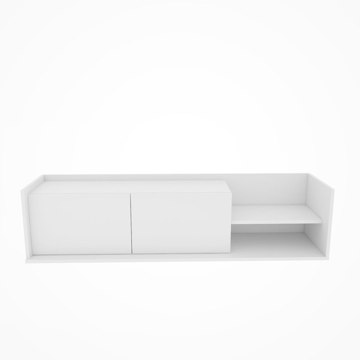 Comodă TV Krog, Diverse culori, 160x35x37 cm - Alb | SKU: 322RTC2387 | Comodă TV Krog, 160x35x37 cm, varianta Alb, produs pentru amenajarea locuinței, disponibil online în România la CasaMob