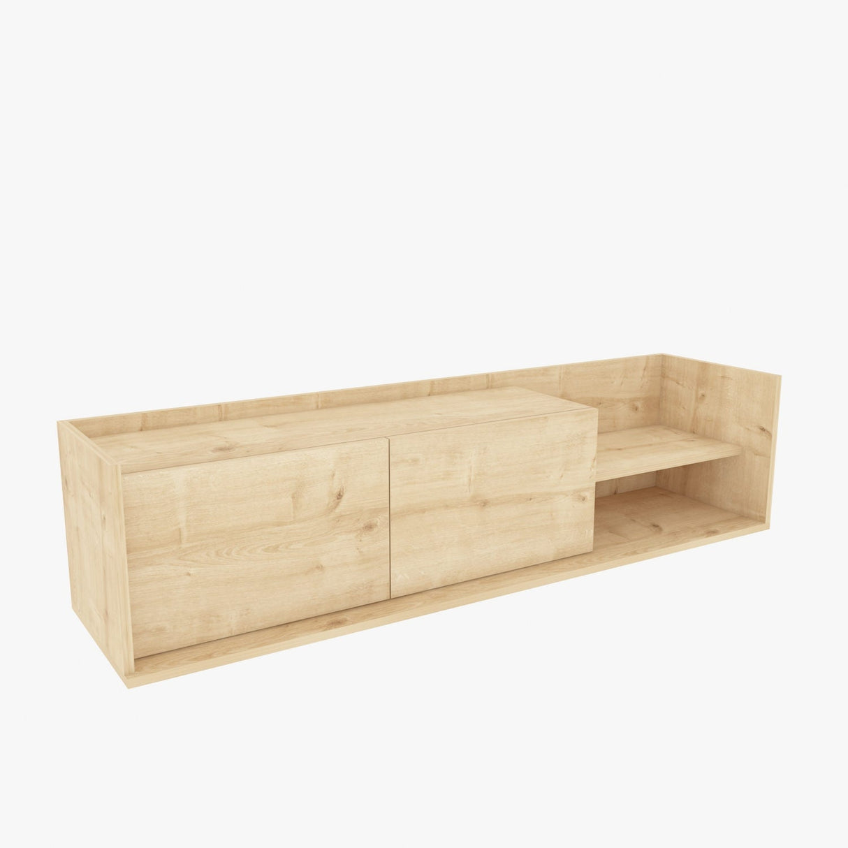 Comodă TV Krog, Diverse culori, 160x35x37 cm - Stejar | SKU: 322RTC2391 | Comodă TV Krog, 160x35x37 cm, varianta Stejar, produs pentru amenajarea locuinței, disponibil online în România la CasaMob