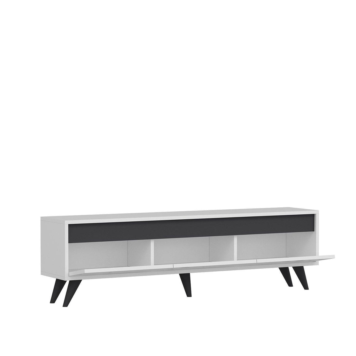Comodă TV Century, Diverse culori, 150x30x45 cm - Alb | SKU: 327ODS1113 | Comodă TV Century, 150x30x45 cm, varianta Alb, produs pentru amenajarea locuinței, disponibil online în România la CasaMob