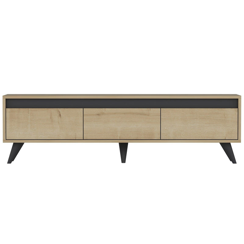 Stejar safir | SKU: 327ODS1115 | Comodă TV Century, 150x30x45 cm, varianta Stejar safir, produs pentru amenajarea locuinței, disponibil online în România la CasaMob