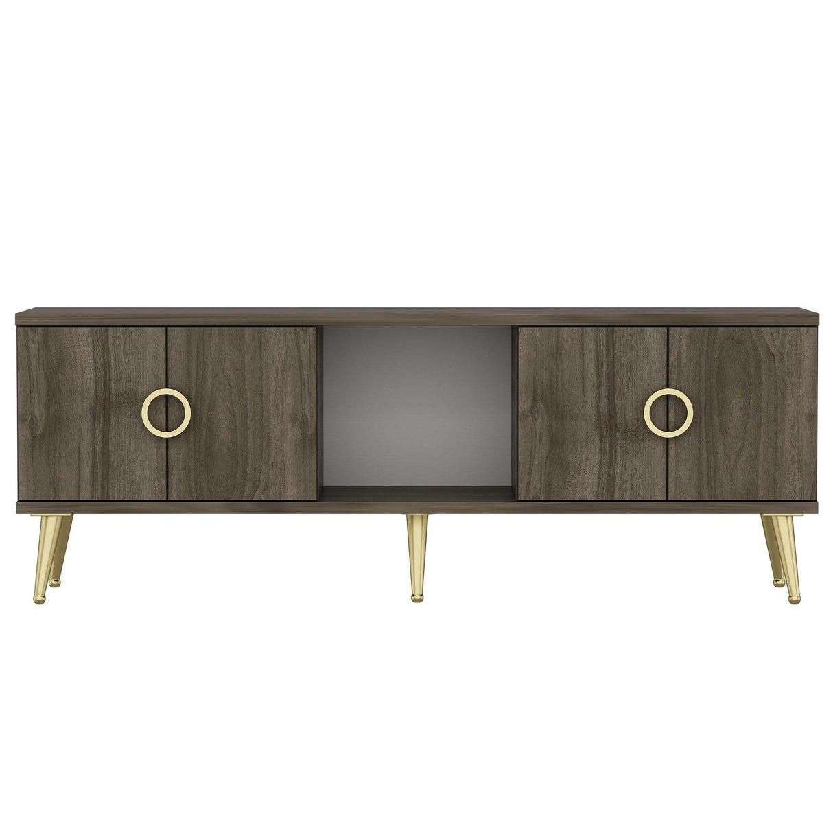 Comodă TV Cey, Diverse culori, 120x30x45 cm - Nuc | SKU: 327ODS1122 | Comodă TV Cey, 120x30x45 cm, varianta Nuc, produs pentru amenajarea locuinței, disponibil online în România la CasaMob