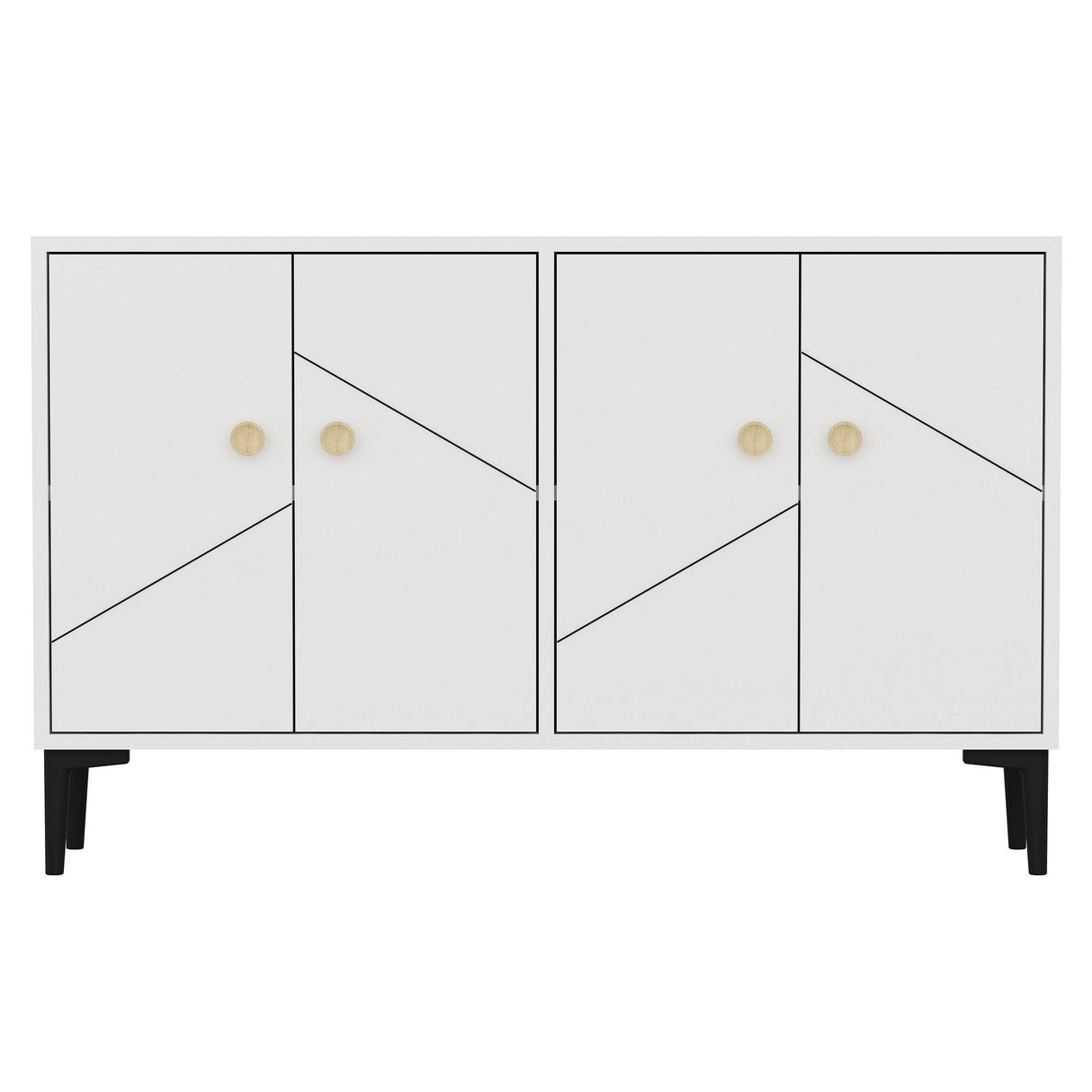 Comodă TV Cria, Diverse culori, 120x30x75 cm - Alb | SKU: 327ODS1136 | Comodă TV Cria, 120x30x75 cm, varianta Alb, produs pentru amenajarea locuinței, disponibil online în România la CasaMob