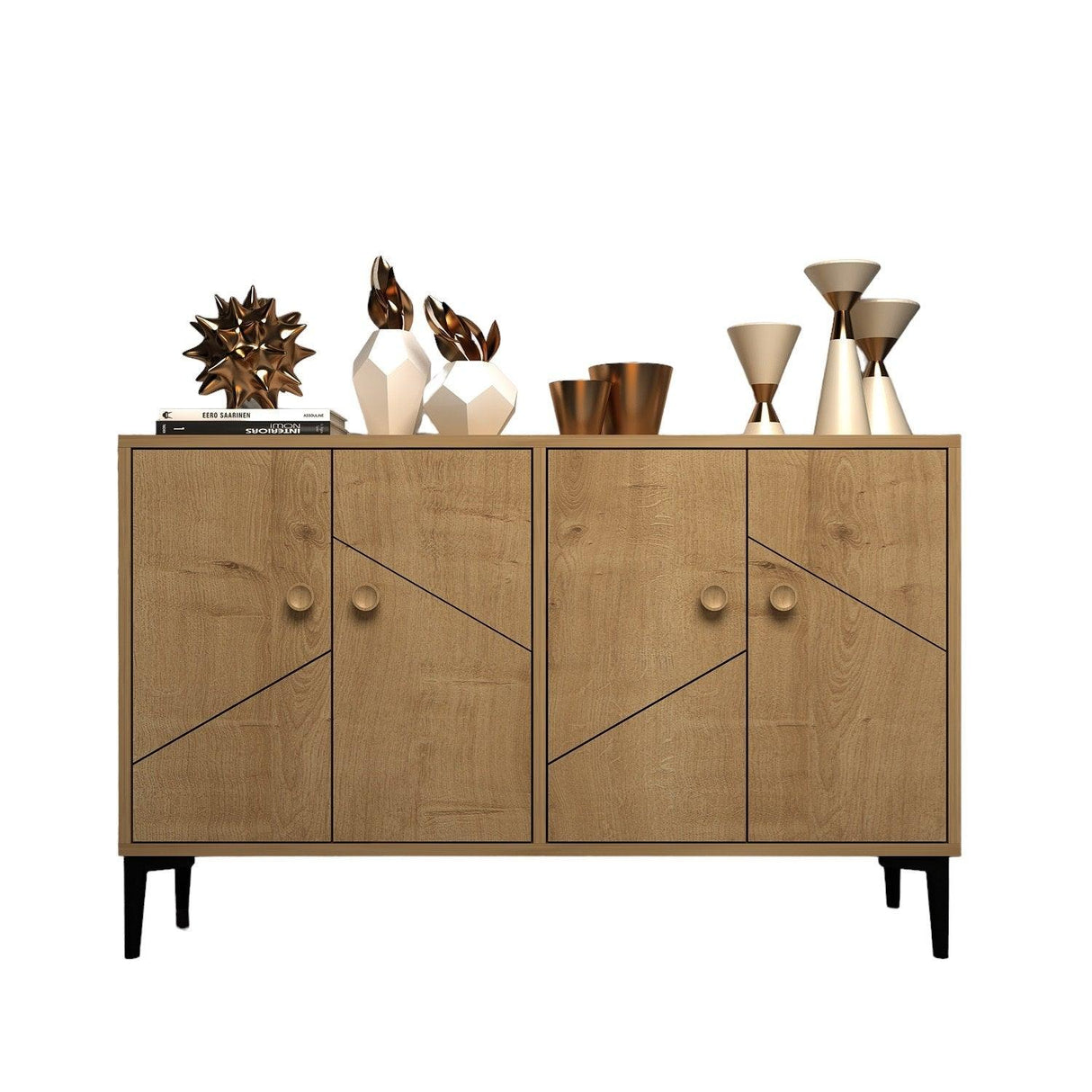 Comodă TV Cria, Diverse culori, 120x30x75 cm - Stejar safir | SKU: 327ODS1137 | Comodă TV Cria, 120x30x75 cm, varianta Stejar safir, produs pentru amenajarea locuinței, disponibil online în România la CasaMob