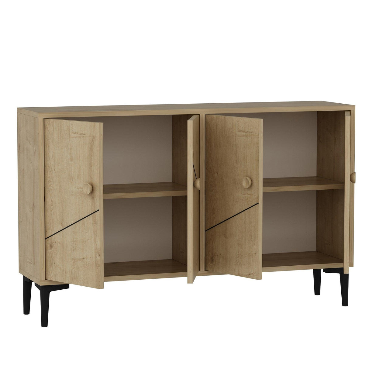 Comodă TV Myria, Diverse culori, 120x30x75 cm - Stejar safir | SKU: 327ODS1139 | Comodă TV Myria, 120x30x75 cm, varianta Stejar safir, produs pentru amenajarea locuinței, disponibil online în România la CasaMob
