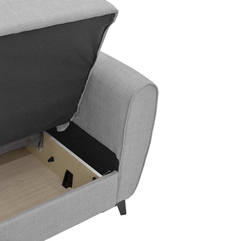 Canapea extensibilă cu depozitare Lincoln, Diverse culori, 165x85x90 cm - Bej | SKU: 328-000019 | Canapea extensibilă cu depozitare Lincoln, 165x85x90 cm, varianta Bej, produs pentru amenajarea locuinței, disponibil online în România la CasaMob