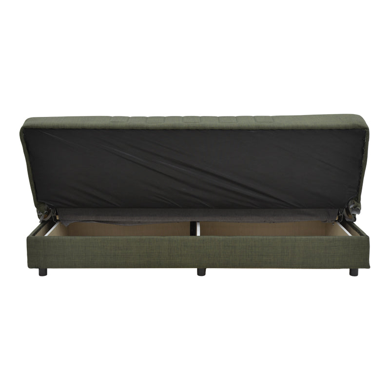 Canapea extensibilă 3 locuri Romina, cu spațiu de depozitare, Diverse culori, 190x85x90 cm - Verde | SKU: 328-000023 | Canapea extensibilă 3 locuri Romina, cu spațiu de depozitare, 190x85x90 cm, varianta Verde, produs pentru amenajarea locuinței, disponibil online în România la CasaMob