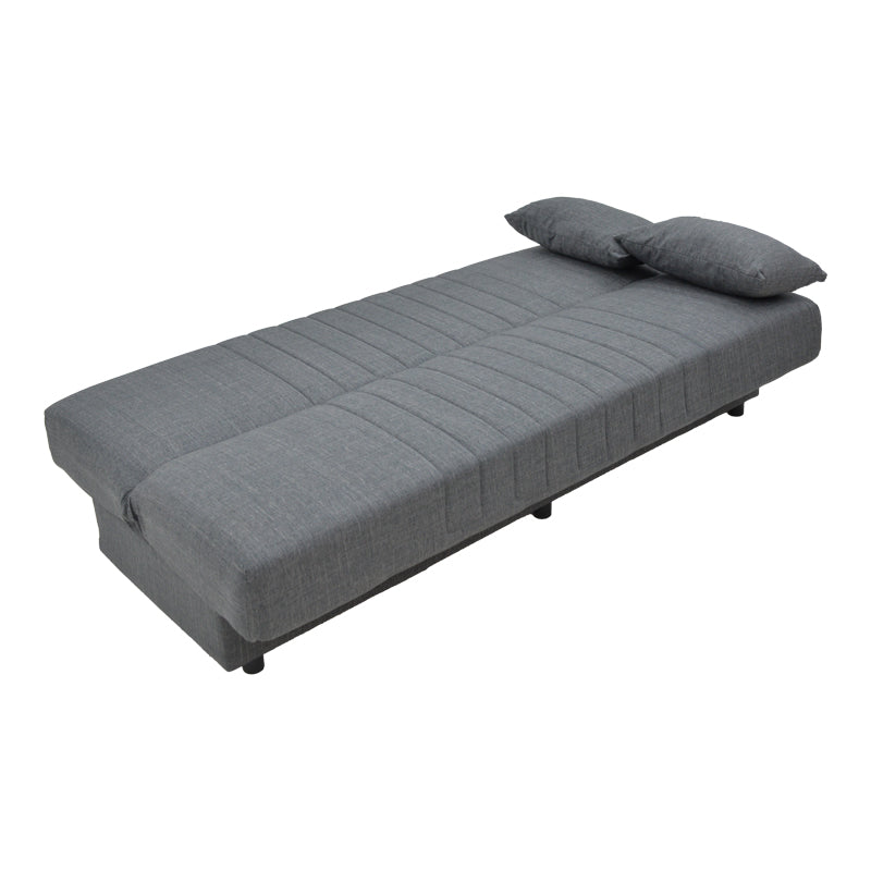Canapea extensibilă 3 locuri Romina, cu spațiu de depozitare, Diverse culori, 190x85x90 cm - Gri închis | SKU: 328-000025 | Canapea extensibilă 3 locuri Romina, cu spațiu de depozitare, 190x85x90 cm, varianta Gri închis, produs pentru amenajarea locuinței, disponibil online în România la CasaMob