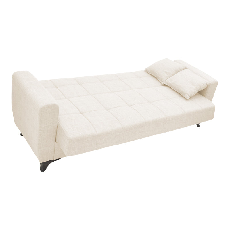 Canapea extensibilă cu depozitare Modesto, Diverse culori, 215x85x80 cm - Crem | SKU: 328-000043 | Canapea extensibilă cu depozitare Modesto, 215x85x80 cm, varianta Crem, produs pentru amenajarea locuinței, disponibil online în România la CasaMob