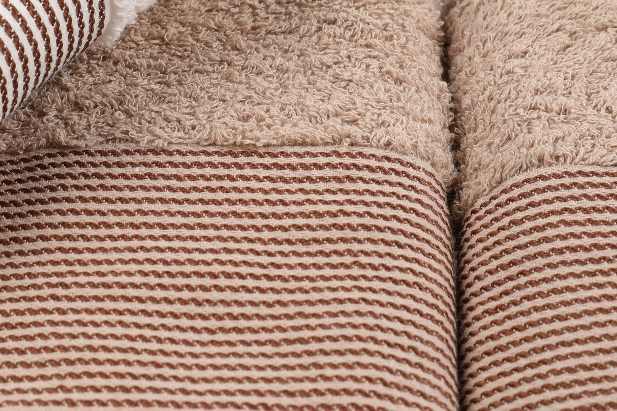Set prosoape de baie 6 bucăți Fitilli, Diverse culori, 50x85 cm - Maro - Gri - Alb | SKU: 336EPJ1113 | Set prosoape de baie 6 bucăți Fitilli, 50x85 cm, varianta Maro - Gri - Alb, produs pentru amenajarea locuinței, disponibil online în România la CasaMob