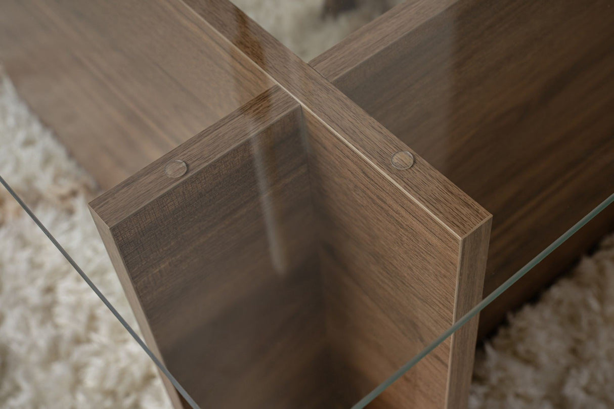 Măsuță de cafea Vetrino, Diverse culori, 105x65x40 cm - Venezia walnut | SKU: 353NRD1101 | Măsuță de cafea Vetrino, 105x65x40 cm, varianta Venezia walnut, produs pentru amenajarea locuinței, disponibil online în România la CasaMob