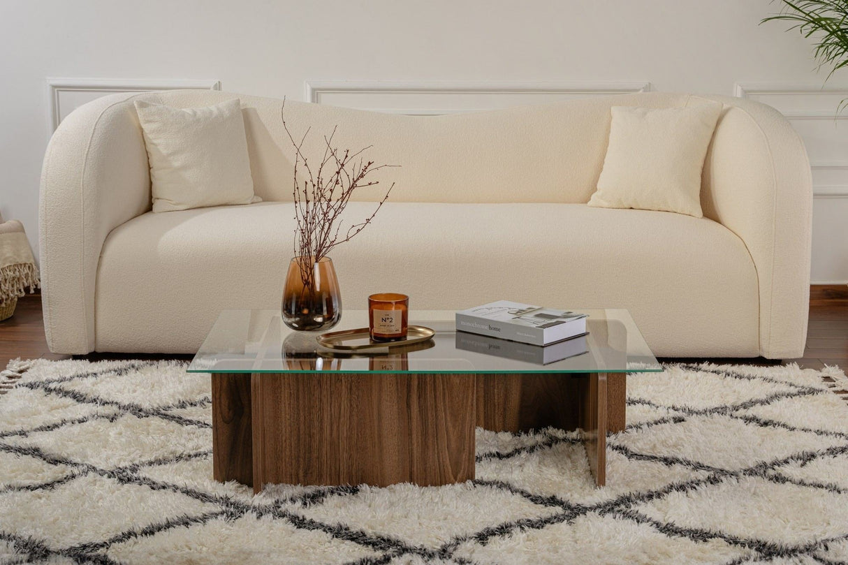 Măsuță de cafea Flavio, Diverse culori, 105x65x30 cm - Venezia walnut | SKU: 353NRD1117 | Măsuță de cafea Flavio, 105x65x30 cm, varianta Venezia walnut, produs pentru amenajarea locuinței, disponibil online în România la CasaMob