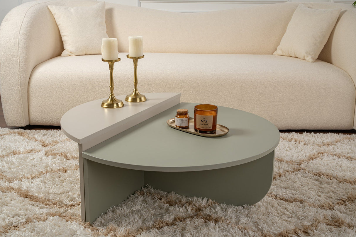 Măsuță de cafea Orion, Diverse culori, 90x60x30 cm - Ash green - Sandstone | SKU: 353NRD1118 | Măsuță de cafea Orion, 90x60x30 cm, varianta Ash green - Sandstone, produs pentru amenajarea locuinței, disponibil online în România la CasaMob