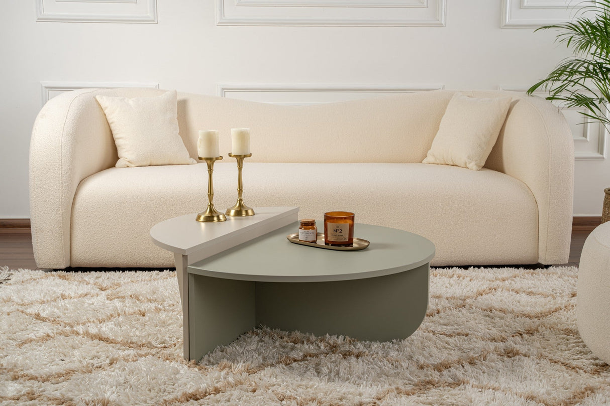 Măsuță de cafea Orion, Diverse culori, 90x60x30 cm - Ash green - Sandstone | SKU: 353NRD1118 | Măsuță de cafea Orion, 90x60x30 cm, varianta Ash green - Sandstone, produs pentru amenajarea locuinței, disponibil online în România la CasaMob