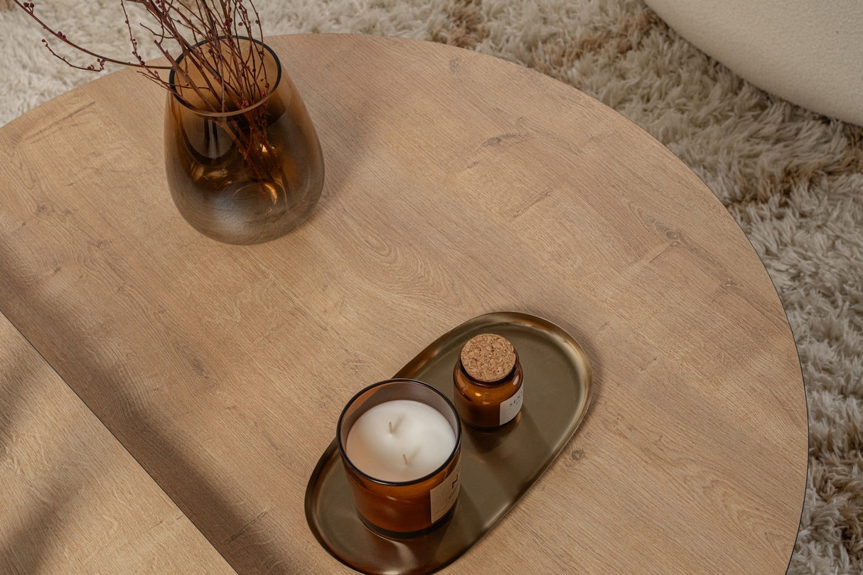 Măsuță de cafea Orion, Diverse culori, 90x60x30 cm - Honey oak - Negru | SKU: 353NRD1119 | Măsuță de cafea Orion, 90x60x30 cm, varianta Honey oak - Negru, produs pentru amenajarea locuinței, disponibil online în România la CasaMob