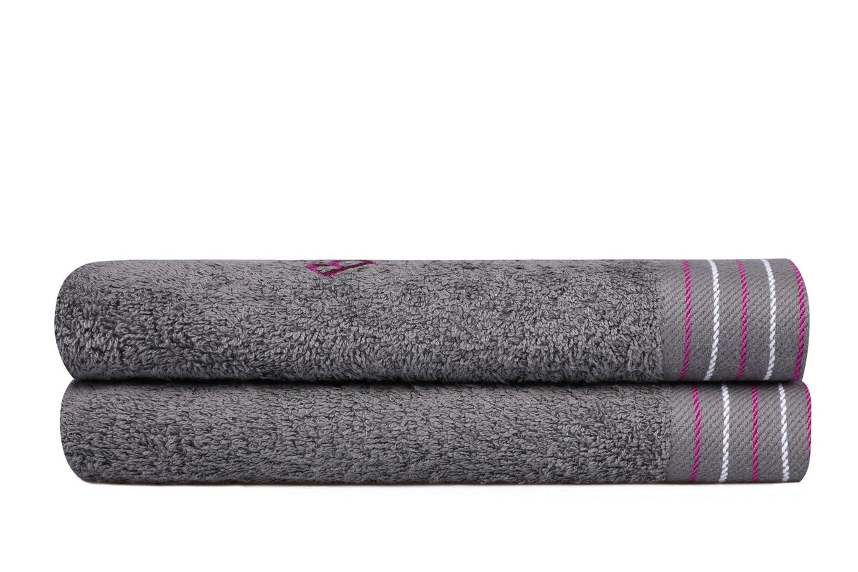 Set prosoape de baie 2 bucăți 405, Diverse culori, Diverse dimensiuni - Gri închis - 50x90 cm | SKU: 355BHP2359 | Set prosoape de baie 2 bucăți 405, varianta Gri închis - 50x90 cm, produs pentru amenajarea locuinței, disponibil online în România la CasaMob