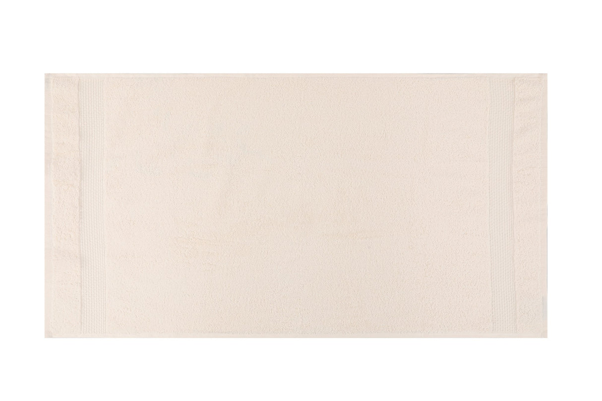 Set prosoape de baie 4 bucăți 801, Diverse culori, Diverse dimensiuni - Crem - Bej - Maro - 50x90 cm | SKU: 355BHP2374 | Set prosoape de baie 4 bucăți 801, varianta Crem - Bej - Maro - 50x90 cm, produs pentru amenajarea locuinței, disponibil online în România la CasaMob