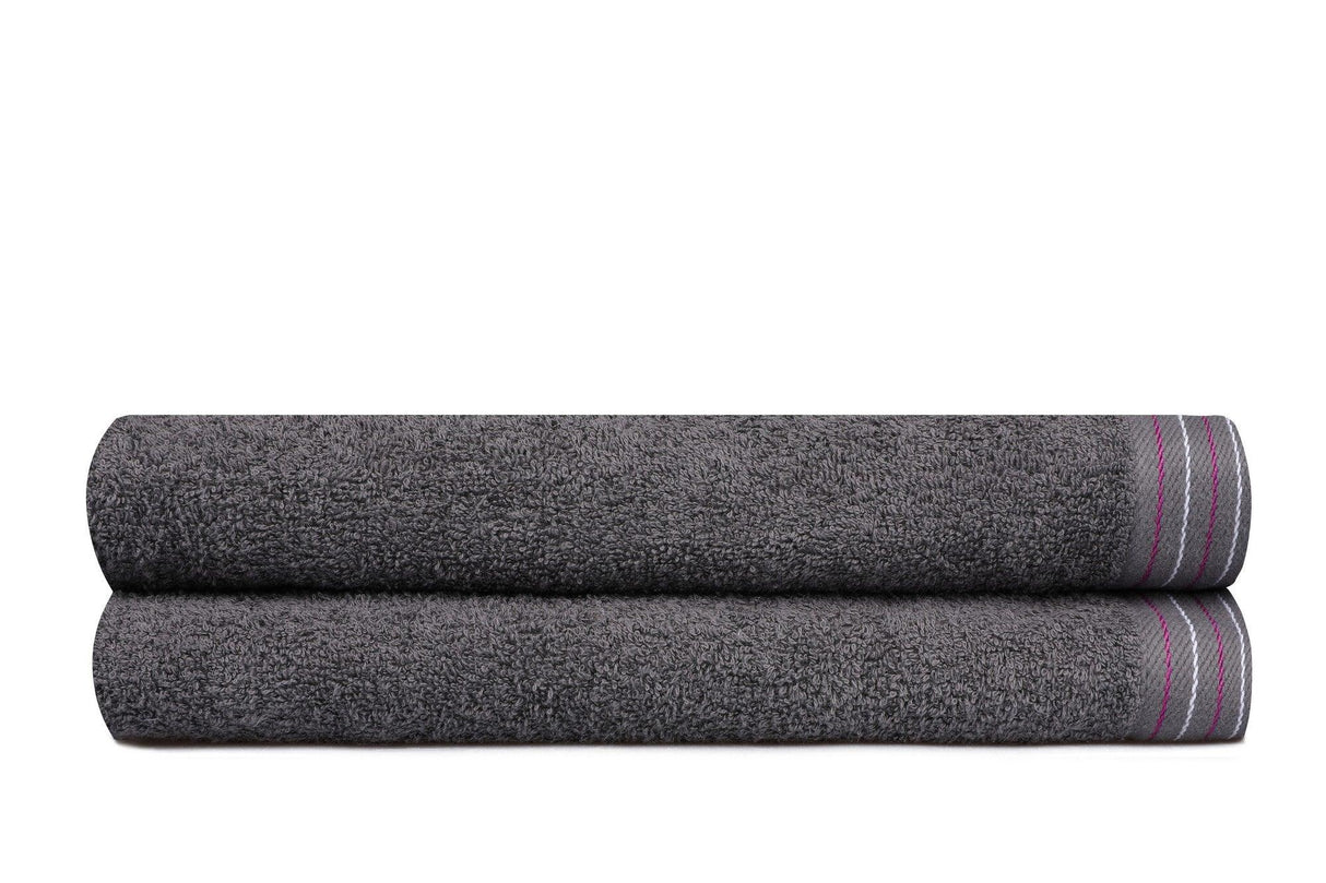 Set prosoape de baie 2 bucăți 405, Diverse culori, Diverse dimensiuni - Gri închis - 70x140 cm | SKU: 355BHP2499 | Set prosoape de baie 2 bucăți 405, varianta Gri închis - 70x140 cm, produs pentru amenajarea locuinței, disponibil online în România la CasaMob