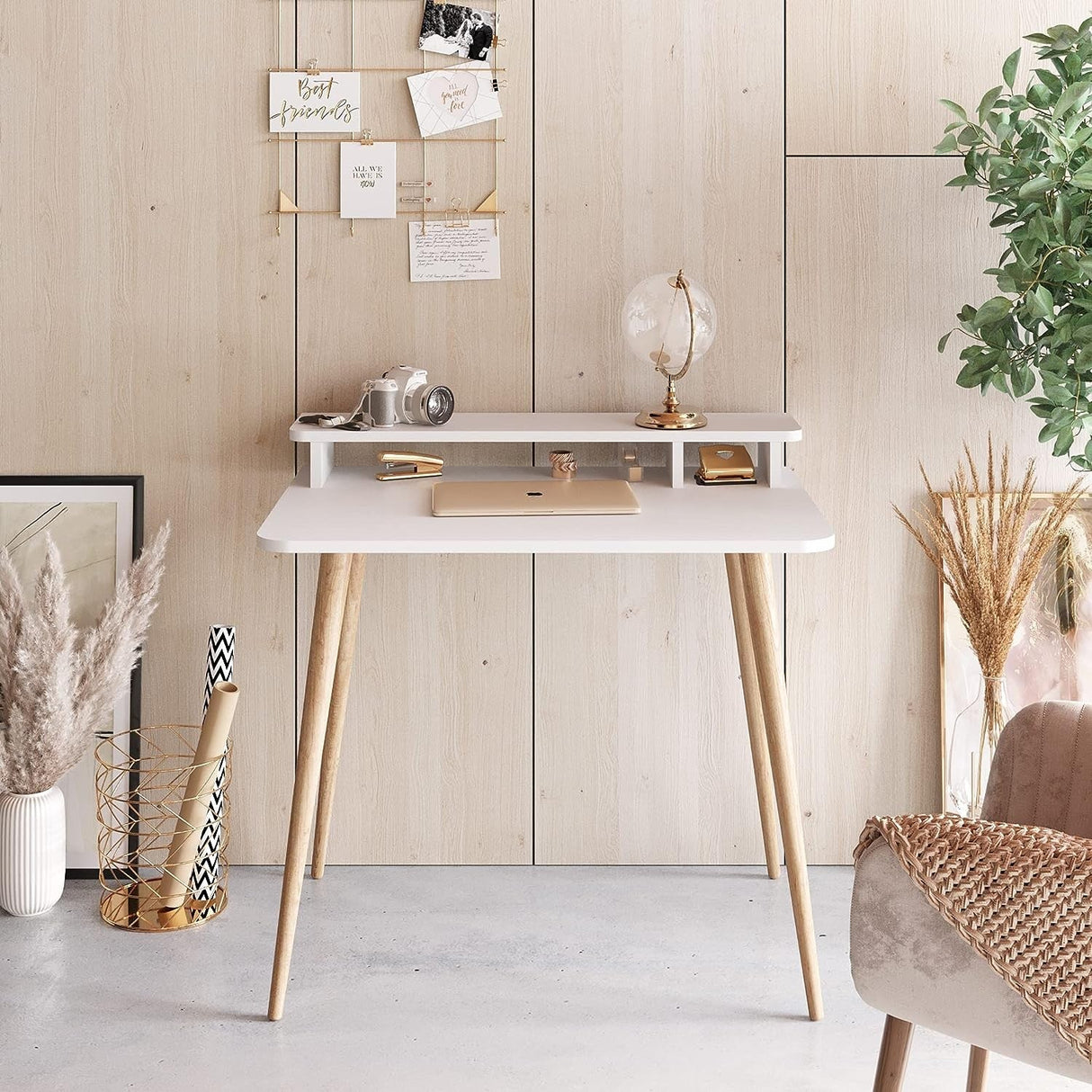 Birou Delux, Diverse culori, Diverse dimensiuni - Alb - 90x60x75 cm | SKU: 362ANT1103 | Birou Delux, varianta Alb - 90x60x75 cm, produs pentru amenajarea locuinței, disponibil online în România la CasaMob